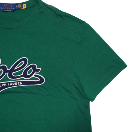 POLO RALPHLAUREN　"Script LOGO GREEN“ S/S TEE