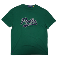 POLO RALPHLAUREN　"Script LOGO GREEN“ S/S TEE