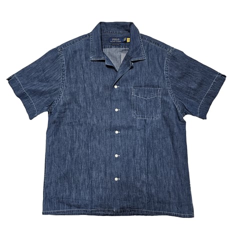 POLO RALPHLAUREN　"CHAMBRAY INDIGO DENIM SHIRT" S/S SHIRT