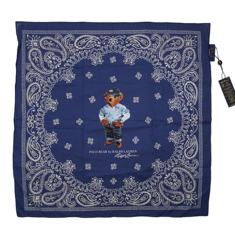 POLO RALPHLAUREN　"POLO BEAR PAISLEY BANDANA" BANDANA
