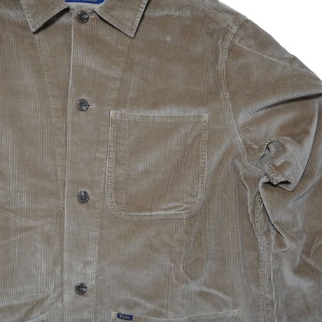 POLO RALPHLAUREN　"GARMENT-DYED CORDUROY BURTON OVER SHIRT" JACKET