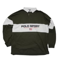 POLO SPORT RALPHLAUREN　"OLIVE DRAB RUGBY" L/S RUGBY SHIRT