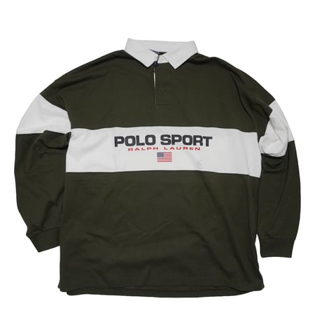 POLO SPORT RALPHLAUREN　"OLIVE DRAB RUGBY" L/S RUGBY SHIRT