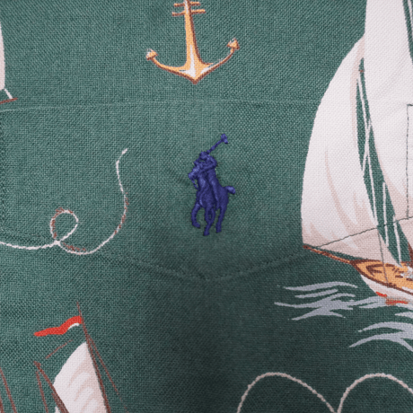 POLO RALPHLAUREN　"CLASSIC FIT SAILBOAT OXFORD CAMP" S/S SHIRT