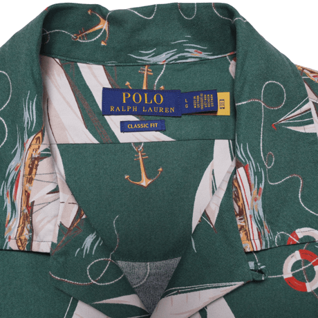 POLO RALPHLAUREN　"CLASSIC FIT SAILBOAT OXFORD CAMP" S/S SHIRT