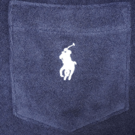 POLO RALPHLAUREN　"PILE POLO SHIRT" S/S SHIRT NAVY / WHITE
