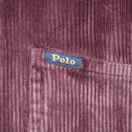 POLO RALPHLAUREN　"CORDUROY UTILITY OVER SHIRT" BURGUNDY JACKET