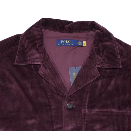 POLO RALPHLAUREN　"CORDUROY UTILITY OVER SHIRT" BURGUNDY JACKET