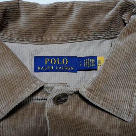 POLO RALPHLAUREN　"GARMENT-DYED CORDUROY BURTON OVER SHIRT" JACKET