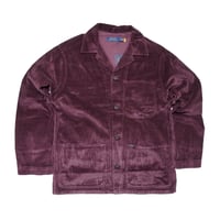 POLO RALPHLAUREN　"CORDUROY UTILITY OVER SHIRT" BURGUNDY JACKET