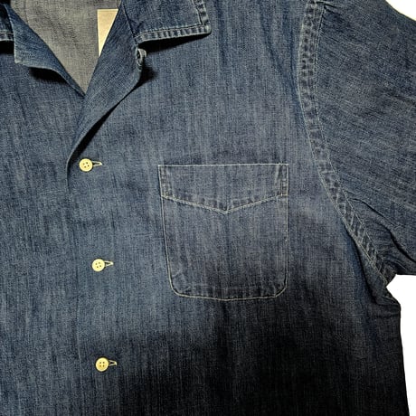POLO RALPHLAUREN　"CHAMBRAY INDIGO DENIM SHIRT" S/S SHIRT