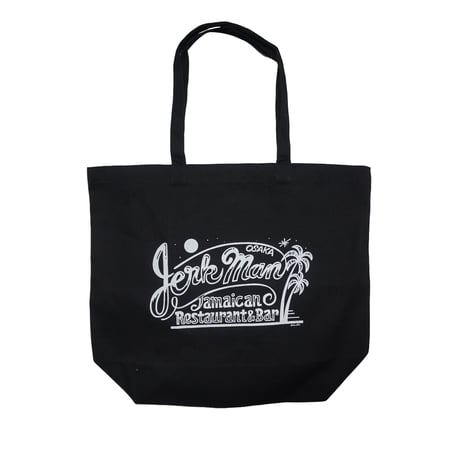 JERKMAN　"NEW LOGO BIG TOTE BAG BLACK" TOTE BAG BIG