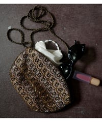 1950s-60s "STAR BRAND" Bronze Micro-Beaded Shoulder Bag