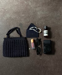 1950s "TALON" Popcorn Crochet Tote Set