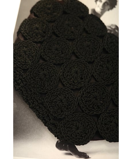 1960s-70s "TALON 42" Macrame Crochet Clutch Bag