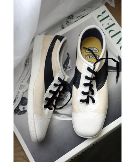 1960s-70s “GOODYEAR” Canvas × Leather Deck Sneakers