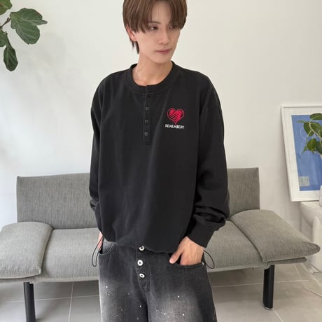 Henry Neck Thermal Long Tee