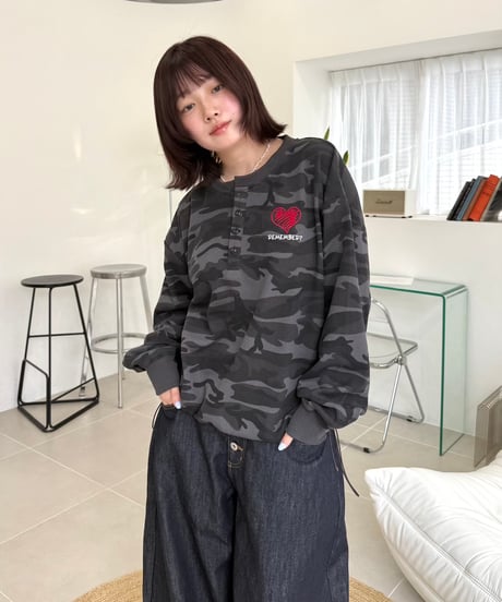 Henry Neck Thermal Long Tee