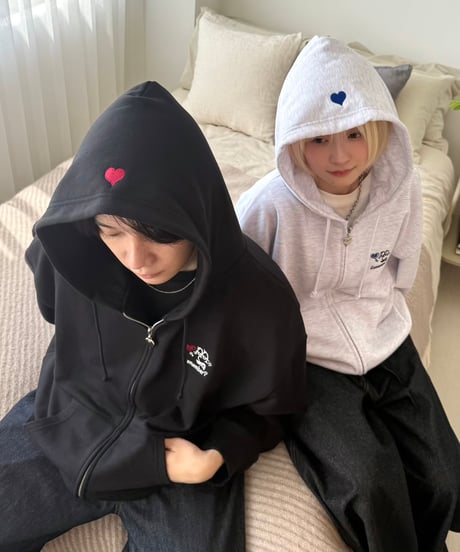 Melt Heart Zip Hoodie