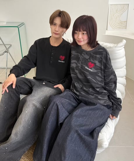 Henry Neck Thermal Long Tee