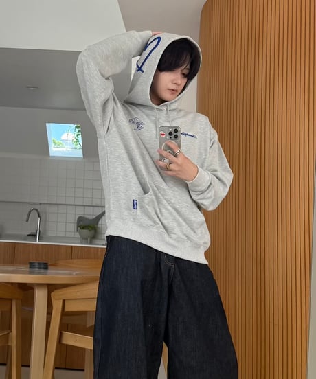 3D♡Rhinestone Hoodie
