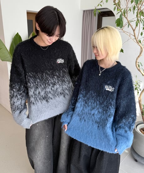 Gradation Shadow Knit