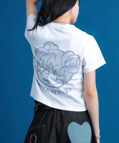R-character Rhinestone Tee