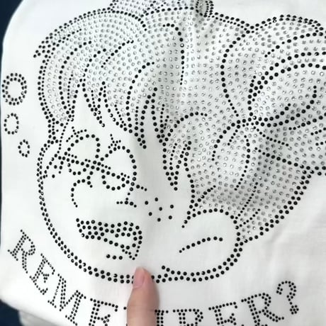R-character Rhinestone Tee