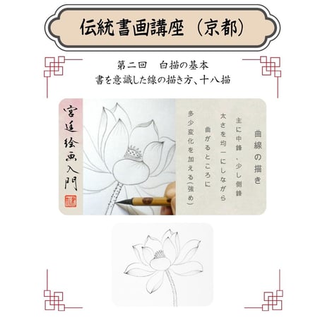 （京都）【中国宮廷絵画入門フルコース】対面指導とオンライン資料動画配布