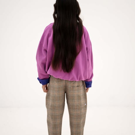 Repose AMS  /  comfy fit pants - taupe mini check