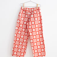 FISH & KIDS  /  RED FLOWERS RETRO PANTS