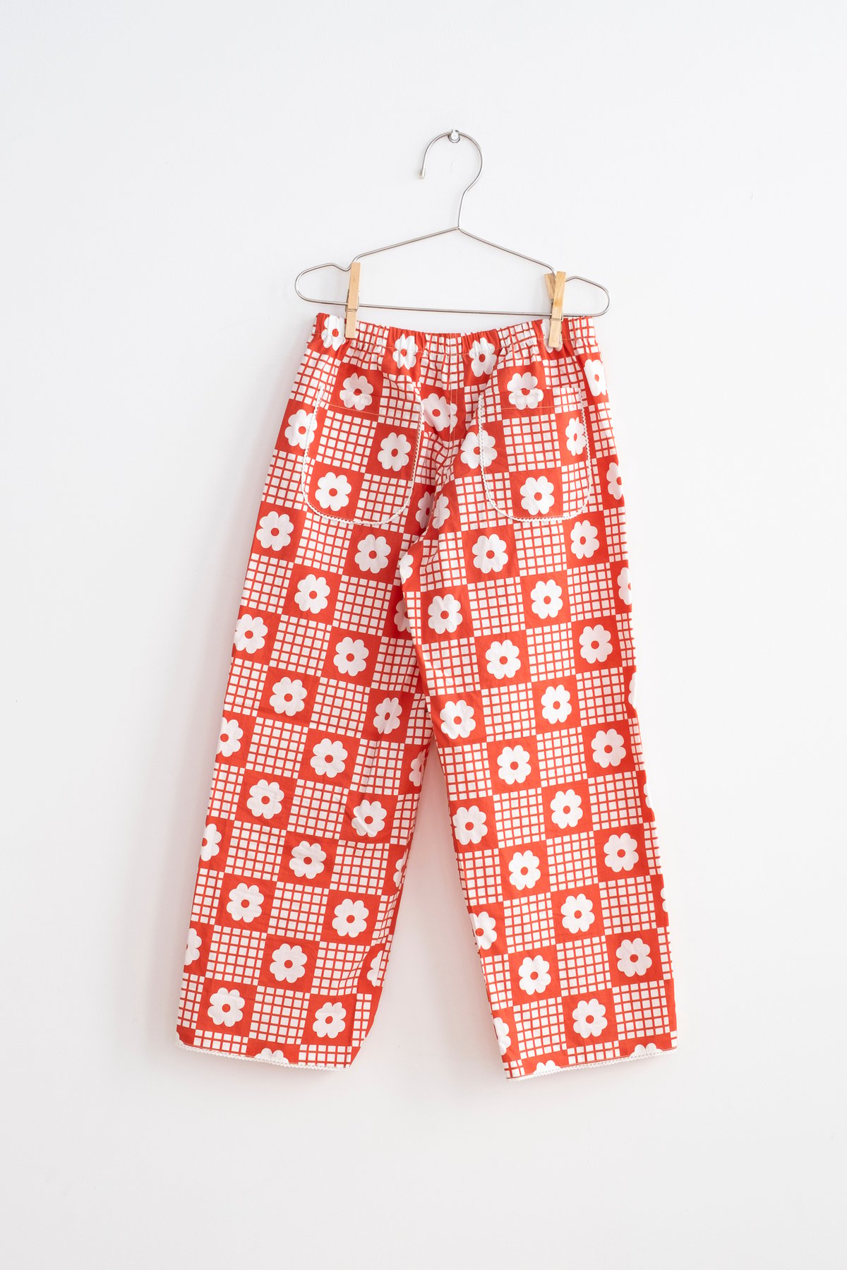 FISH & KIDS / RED FLOWERS RETRO PANTS | RITAP
