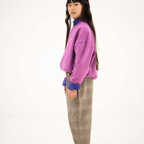 Repose AMS  /  comfy fit pants - taupe mini check