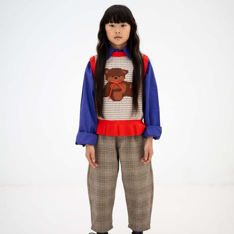 Repose AMS  /  comfy fit pants - taupe mini check