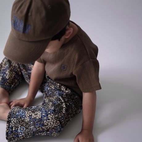 poche  /  children standard pointelle S/S tee - loam
