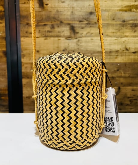 【現品商品 No.717】ラタン ショルダーバッグ バケット
