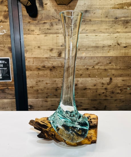 【OUTLET商品 現品商品No.628】FLOWER VASE フラワーベース /S （ガラスにキズ・割れあり）