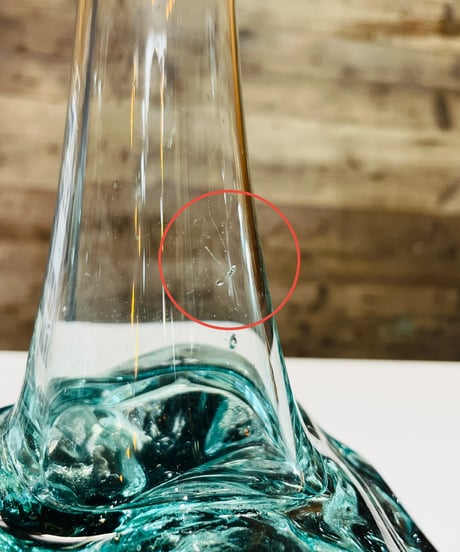 【OUTLET商品 現品商品No.629】FLOWER VASE フラワーベース /L （ガラスに欠け・キズ・スレあり）