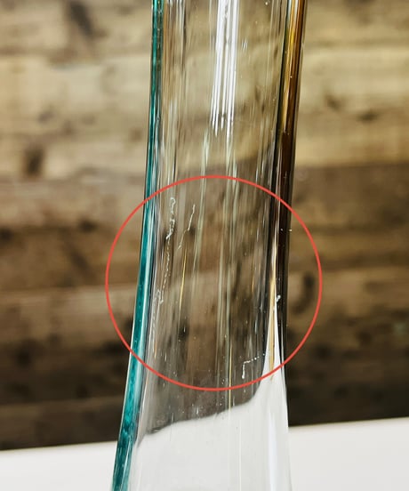【OUTLET商品 現品商品No.628】FLOWER VASE フラワーベース /S （ガラスにキズ・割れあり）
