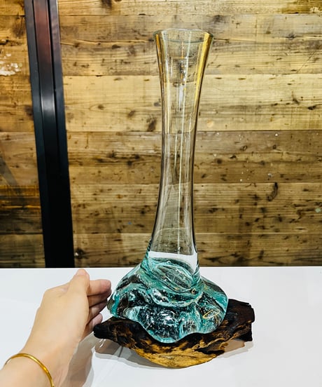 【OUTLET商品 現品商品No.743】FLOWER VASE フラワーベース /S （ガラスにスレあり）