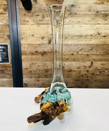 【OUTLET商品 現品商品No.628】FLOWER VASE フラワーベース /S （ガラスにキズ・割れあり）