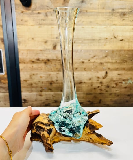 【OUTLET商品 現品商品No.628】FLOWER VASE フラワーベース /S （ガラスにキズ・割れあり）