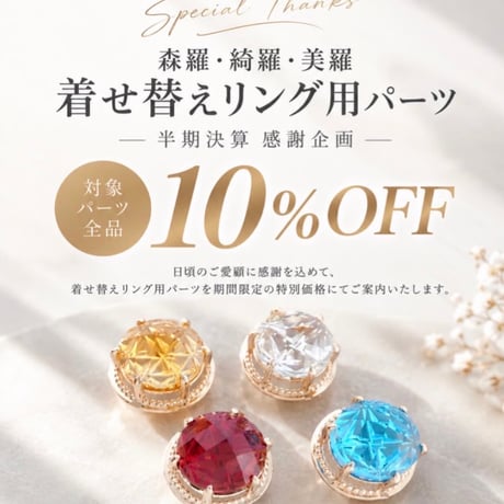 1.8㎜取巻きパーツ💎感謝特別企画💎✨10％オフ！