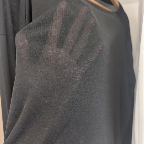 NEW★ショート丈シースルートップス 黒