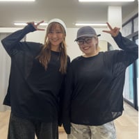 NEW★ロング丈シースルートップス　黒