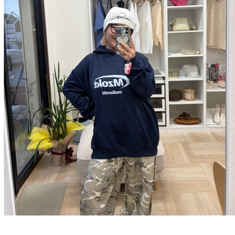 NEW★ロゴパーカーネイビー