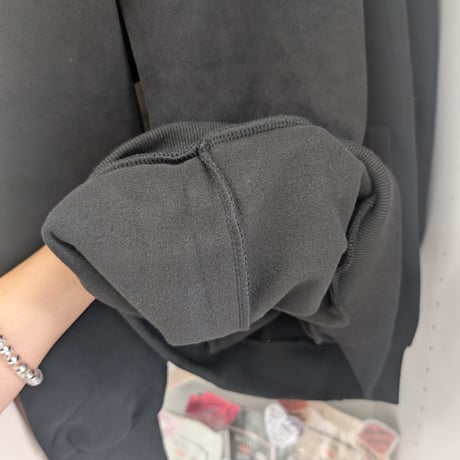 NEW★刺繍パーカー　黒