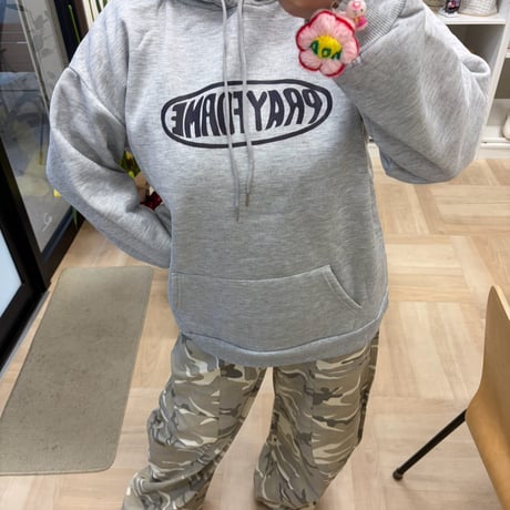 NEW★ロゴ入りパーカーグレー