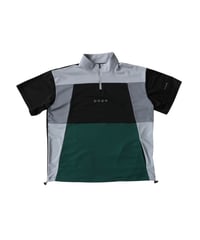 【ANTIQUA GOLF×STCH】Color-block Tops-black mix