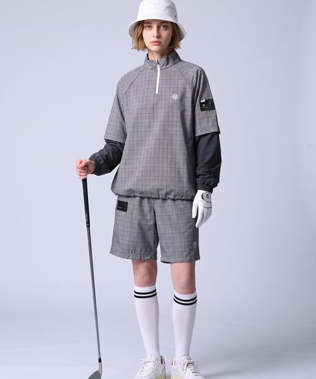 【ANTIQUA GOLF×STCH】2way Check Pullover-Glen Check